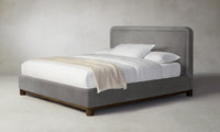 The Kent Bed - Nubuck Leather Asphalt