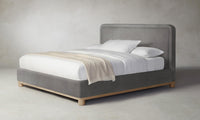 The Kent Bed - Nubuck Leather Asphalt