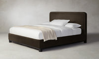 The Kent Bed - Nubuck Leather Espresso