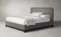 The Kent Bed - Pebbled Leather Ash