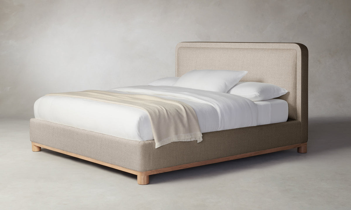 The Kent Bed - Performance Textural Weave Earthen