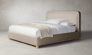 The Kent Bed - Performance Textural Weave Earthen
