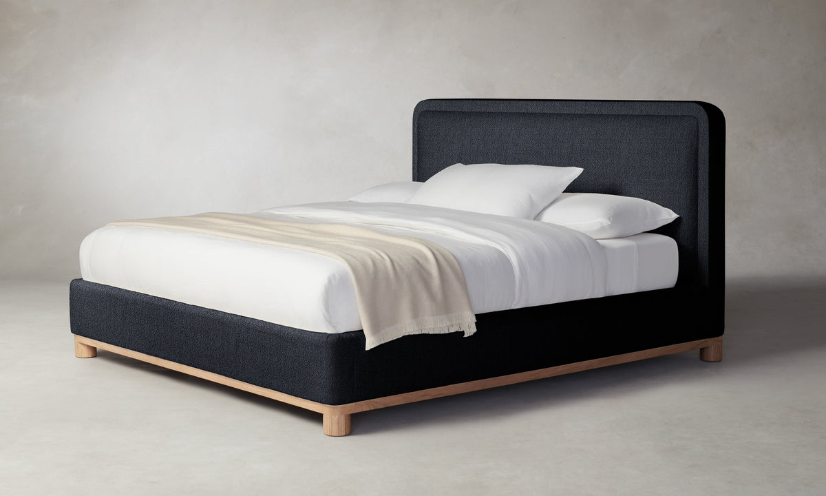 The Kent Bed - Performance Textural Weave Marina