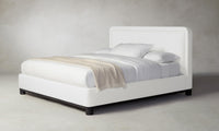 The Kent Bed - Performance Linen Weave Pure White