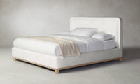 The Kent Bed - Performance Textured Tweed Snow