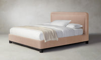 The Kent Bed - Performance Velvet Dusty Rose