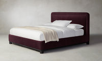 The Kent Bed - Performance Velvet Merlot