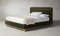 The Kent Bed - Performance Velvet Olive