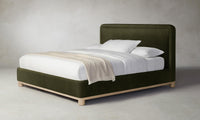 The Kent Bed - Performance Velvet Olive