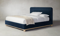 The Kent Bed - Performance Velvet Sapphire