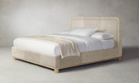 The Kent Bed - Tuscan Leather Bisque