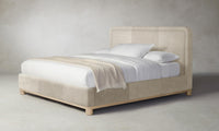 The Kent Bed - Tuscan Leather Bisque