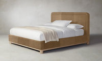 The Kent Bed - Tuscan Leather Camel