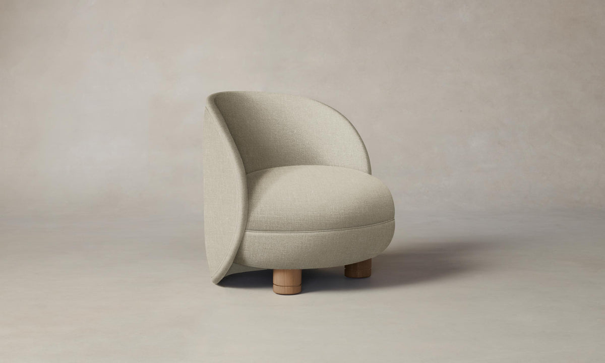 The Laight Chair - Heritage Belgian Linen Alder