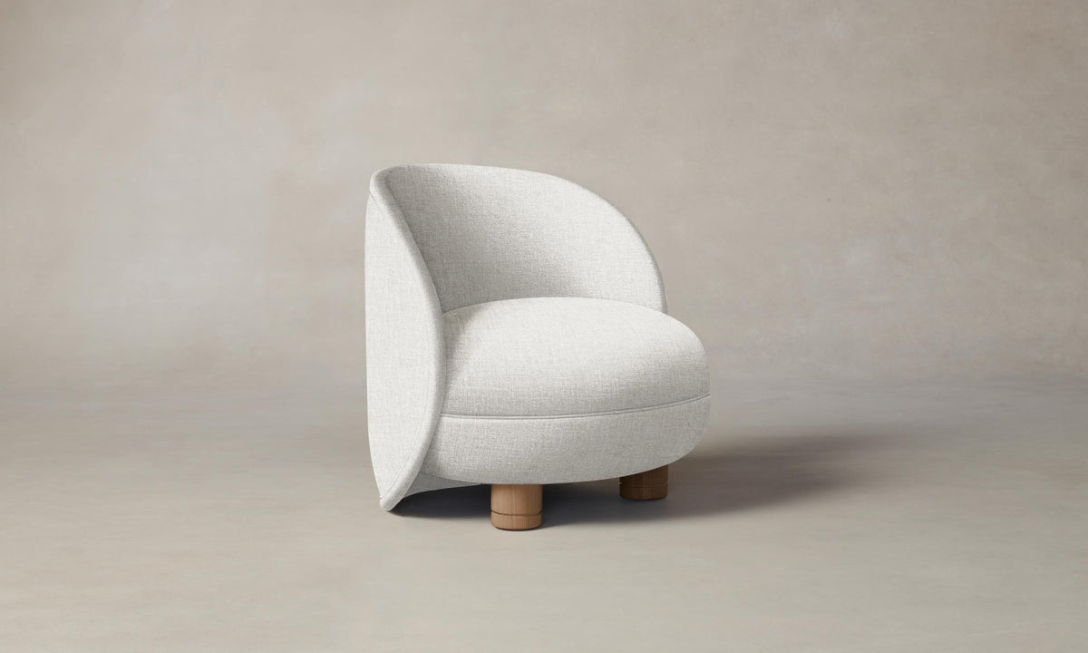 The Laight Chair - Heritage Belgian Linen Egret