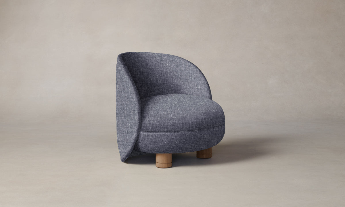 The Laight Chair - Heritage Belgian Linen Lake