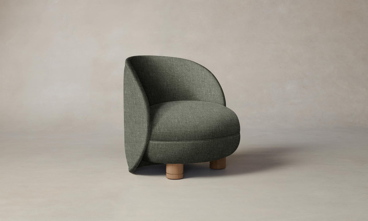 The Laight Chair - Heritage Belgian Linen Thyme