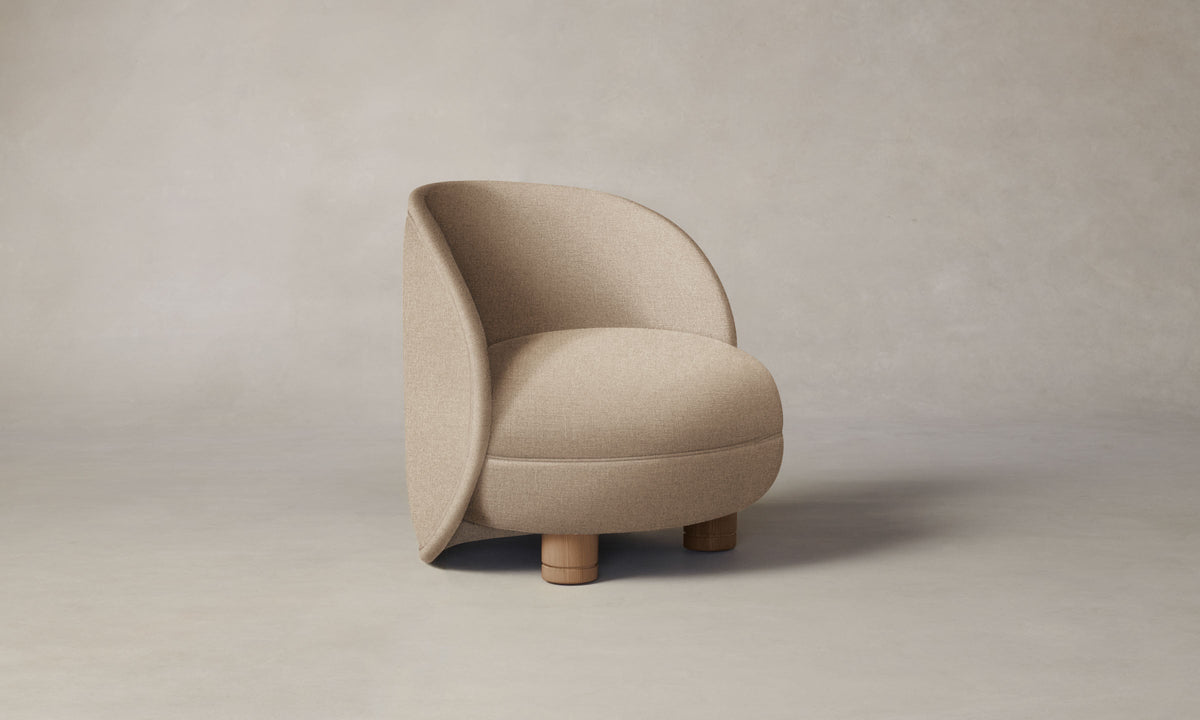 The Laight Chair - Italian Brushed Wool Fox