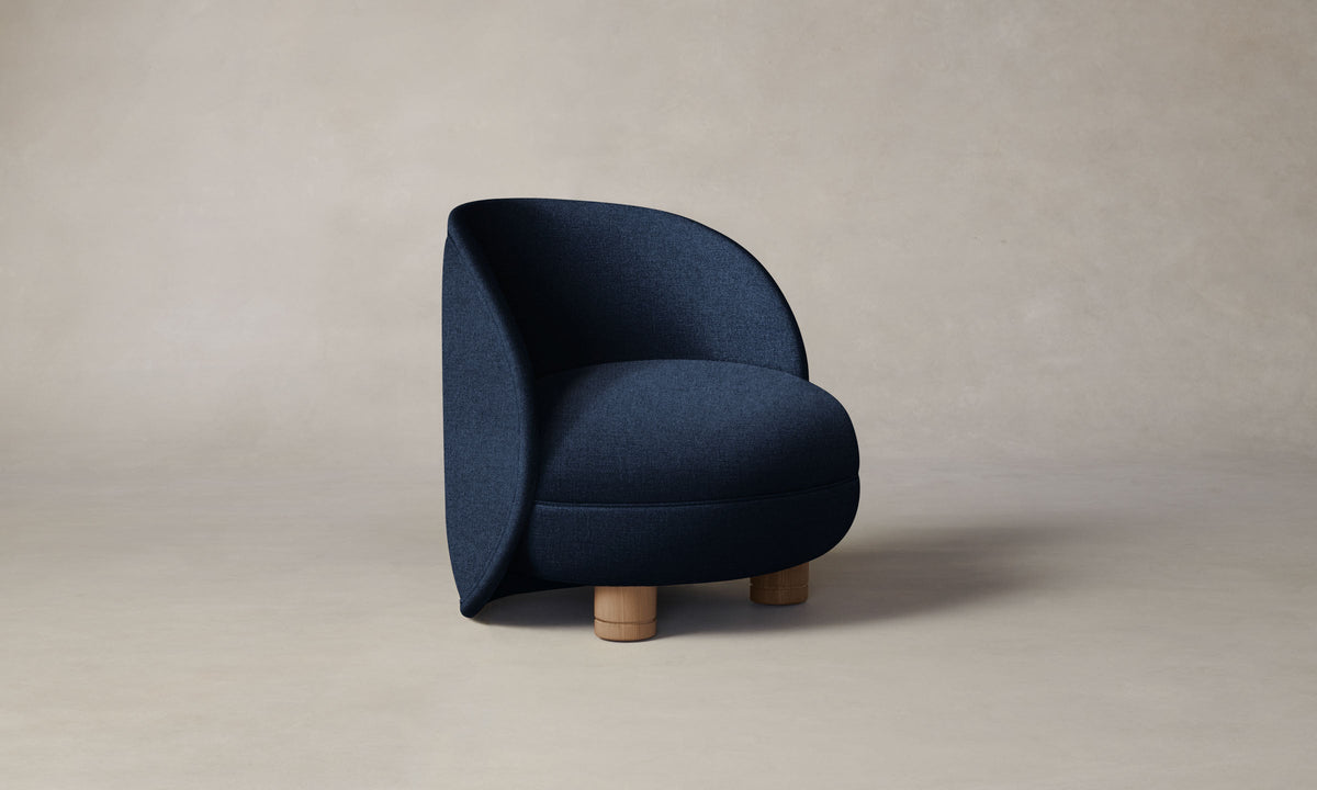 The Laight Chair - Italian Brushed Wool Harbor