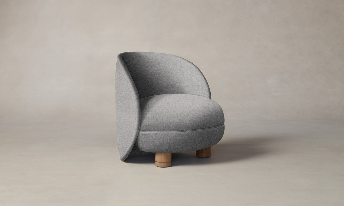 The Laight Chair - Italian Brushed Wool Moon