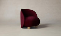 The Laight Chair - Mohair Crimson