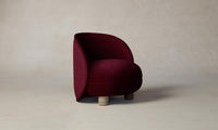 The Laight Chair - Mohair Crimson