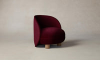 The Laight Chair - Mohair Crimson