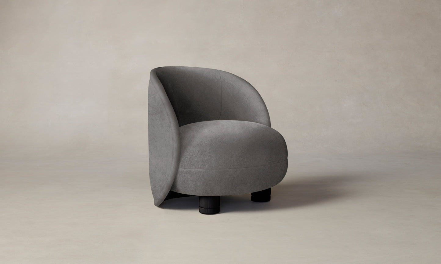 The Laight Chair - Nubuck Leather Asphalt