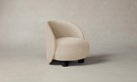 The Laight Chair - Pebbled Leather Stone