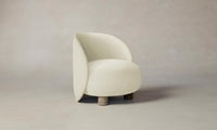 The Laight Chair - Pebbled Leather Swan