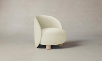 The Laight Chair - Pebbled Leather Swan