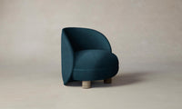 The Laight Chair - Performance Velvet Lagoon