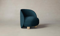 The Laight Chair - Performance Velvet Lagoon