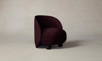 The Laight Chair - Performance Velvet Merlot