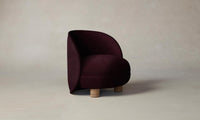 The Laight Chair - Performance Velvet Merlot