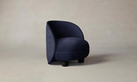 The Laight Chair - Performance Velvet Midnight