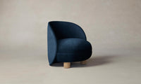 The Laight Chair - Performance Velvet Sapphire