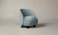 The Laight Chair - Performance Velvet Sky