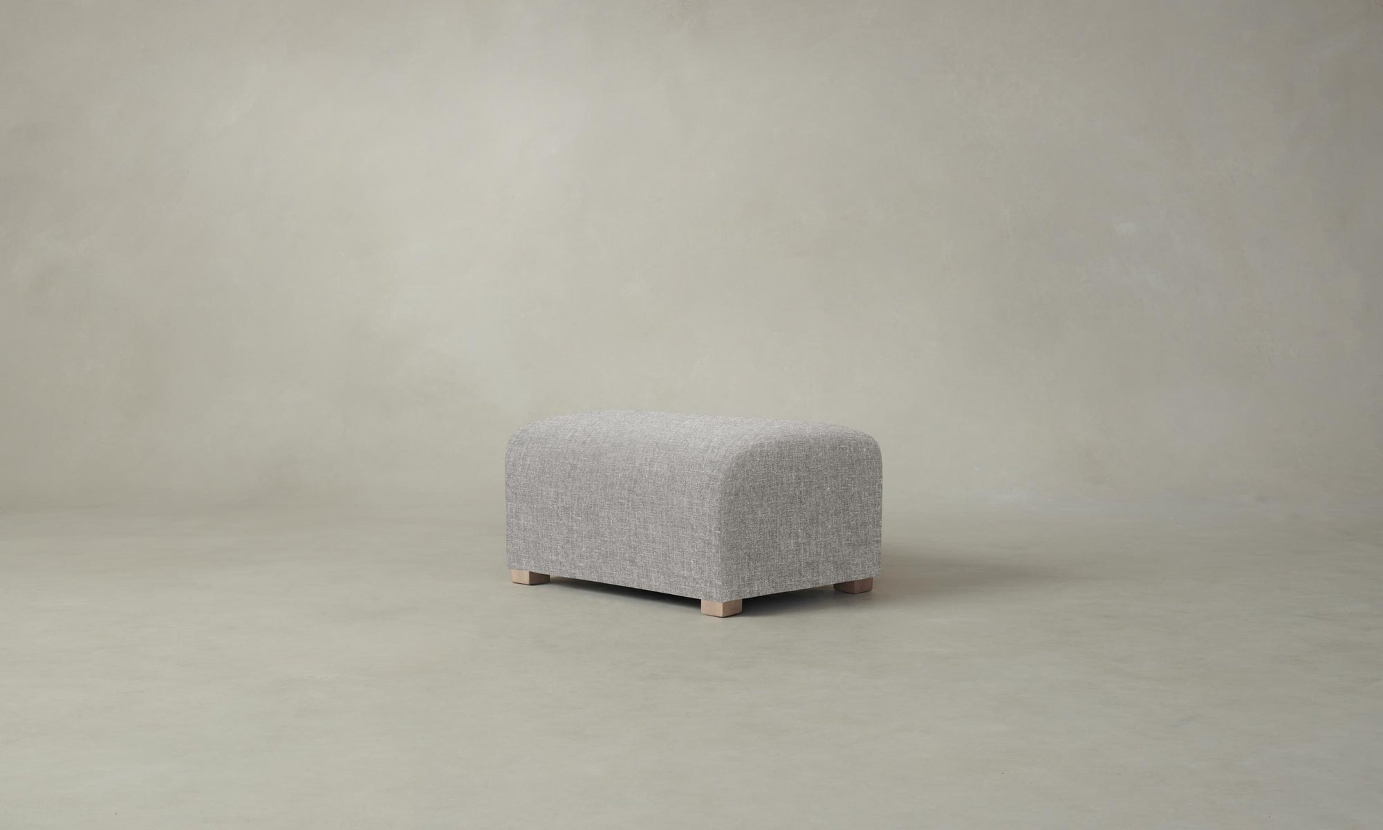 The Lenox Ottoman - Belgian Linen Agate