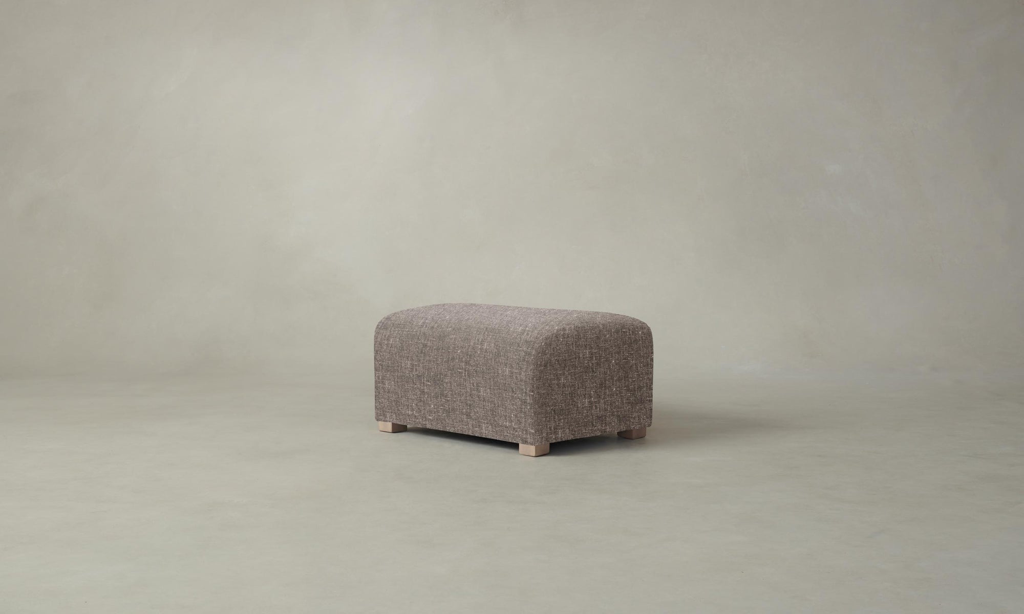 The Lenox Ottoman - Belgian Linen Carob