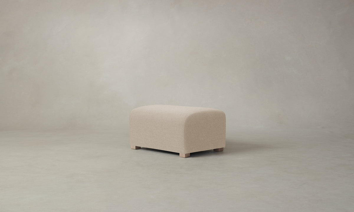 The Lenox Ottoman - Heritage Belgian Linen Husk