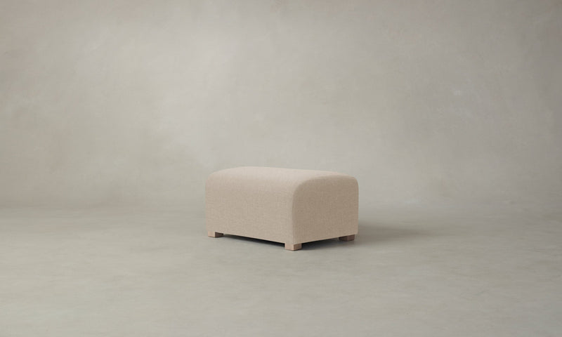 The Lenox Ottoman - Heritage Belgian Linen Husk