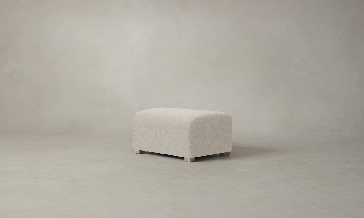 The Lenox Ottoman - Heritage Belgian Linen Summit