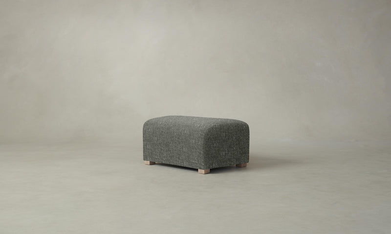 The Lenox Ottoman - Heritage Belgian Linen Thyme