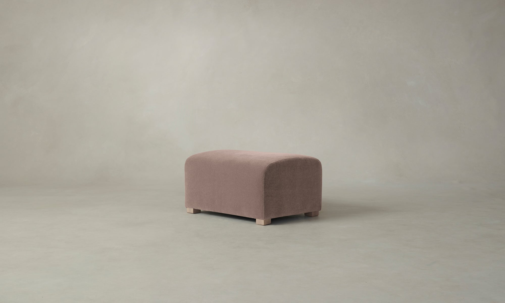 The Lenox Ottoman - Mohair Peony