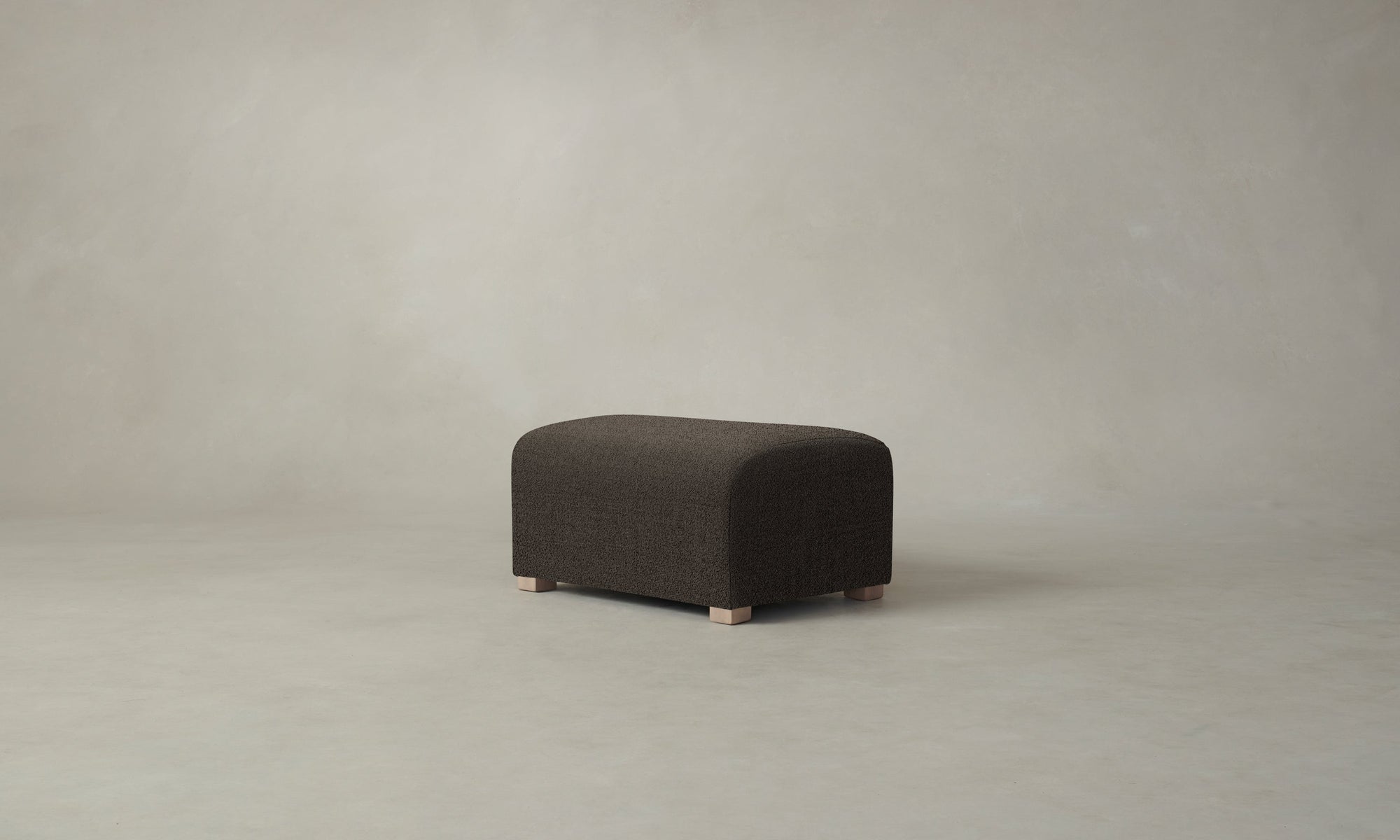 The Lenox Ottoman - Performance Textural Weave Root
