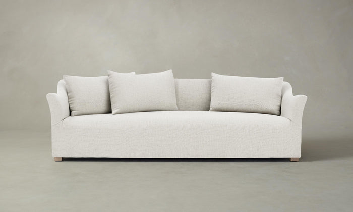 The Lenox Sofa - Heritage Belgian Linen Egret