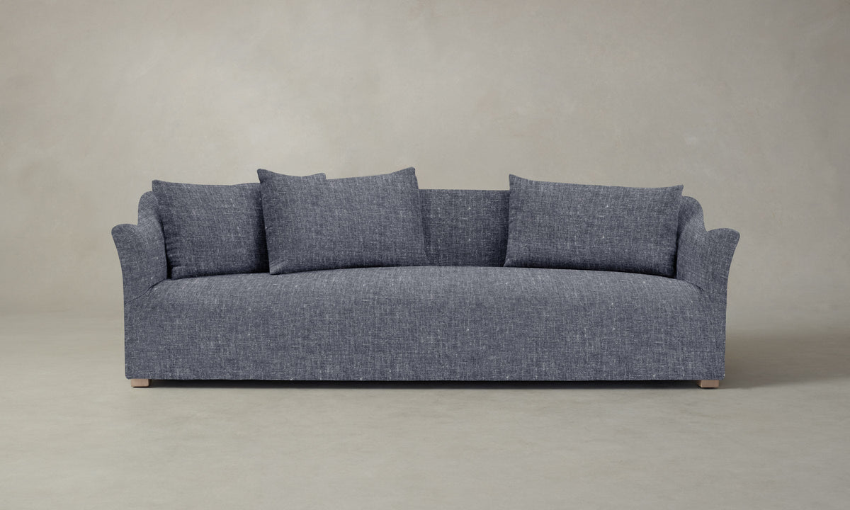 The Lenox Sofa - Heritage Belgian Linen Lake