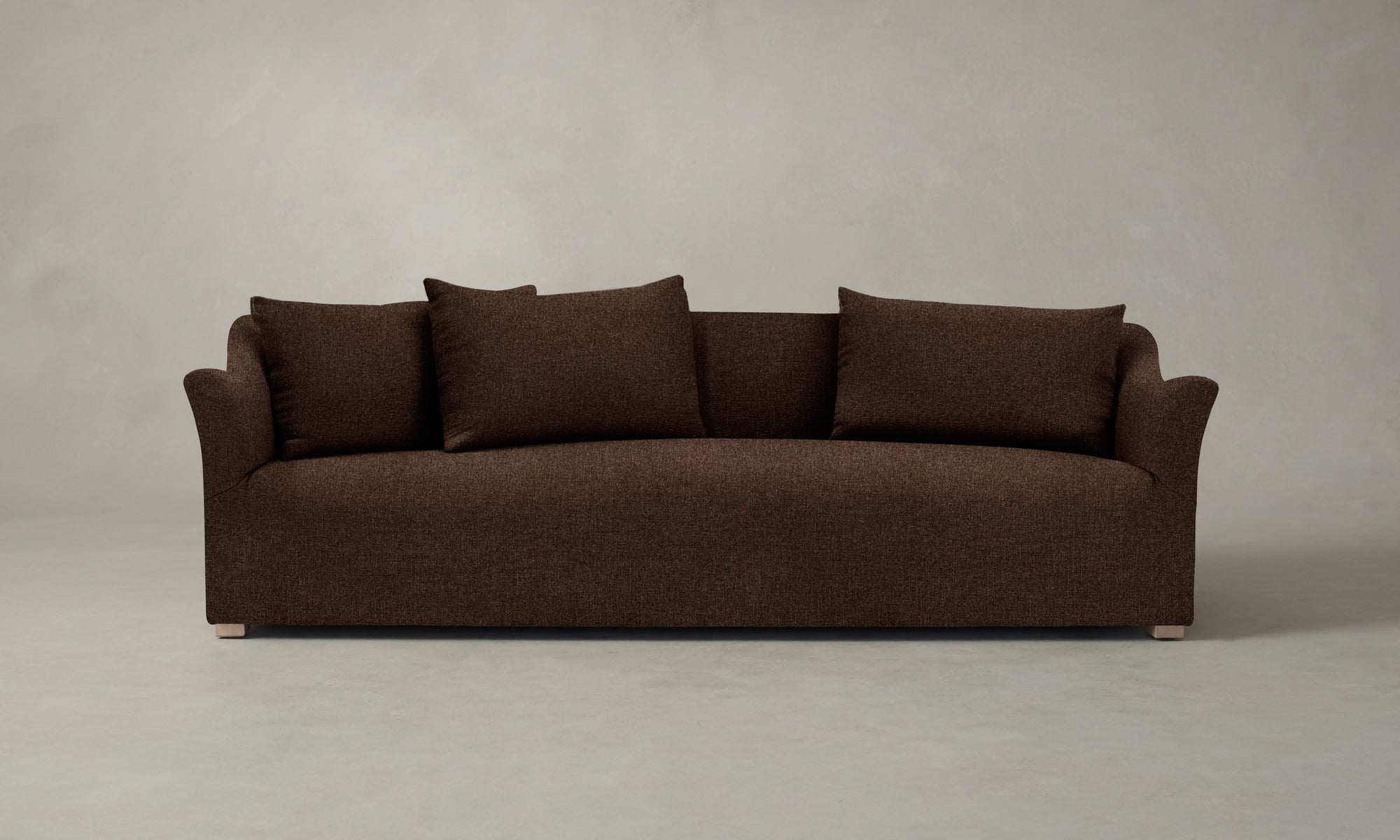 The Lenox Sofa - Italian Brushed Wool Cocoa