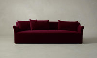 The Lenox Sofa - Mohair Crimson